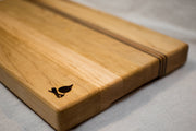 Maple with stripes of Walnut and Padauk Cutting Board or Butcher Block
